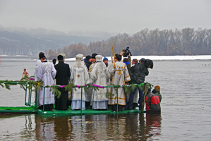  Водокрещение в Гидропарке, Киев, 2013г.